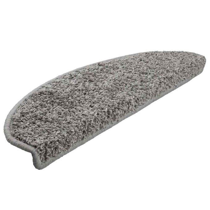 vidaXL - Trapmatten - 30 - st - 65x21x4 - cm - Grijs - Halfrond - Groot