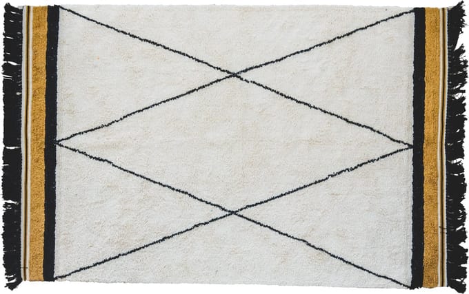Kindervloerkleed Etnic ocher  - met rand - 120x170 - Tapis Petit