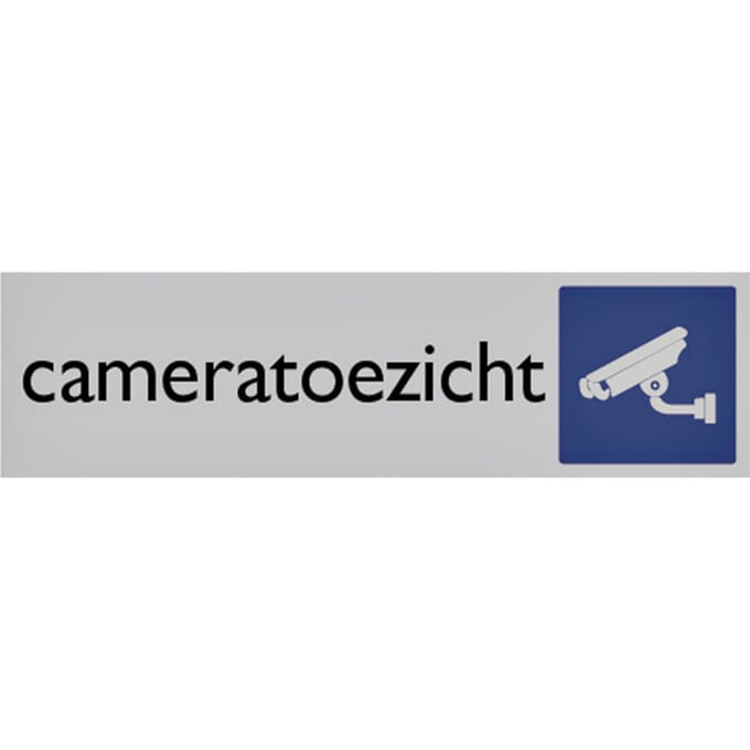 Infobord pictogram cameratoezicht 165x44mm