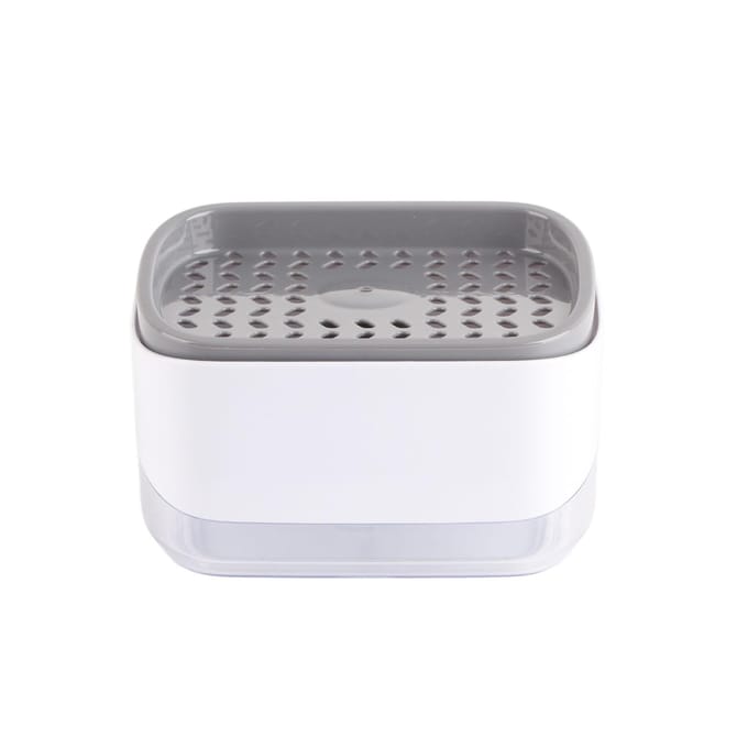 Afwasmiddeldispenser Ruimtebesparend Automatisch Aanrecht Afwasmiddeldispenser voor Keukengerei gray