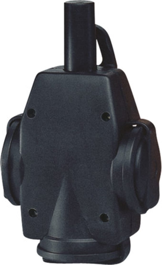Drievoudige Schuko Heavy Duty Rubber Gehangde Connector - 1473190 - E3YA2