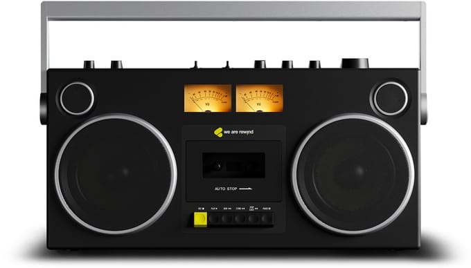 We Are Rewind GB-001 Curtis, draagbare Bluetooth-luidspreker met cassettespeler