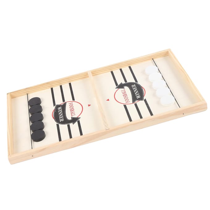 Groot Formaat Houten Tafelhockey Bordspel Ouder-Kind Interactief Kinderschaken white