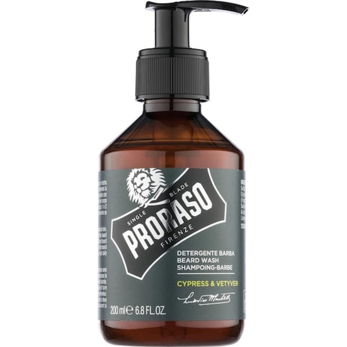 Proraso Cypress & Vetyver Baardreiniger Baardshampoo -zeep Heren 200 ml