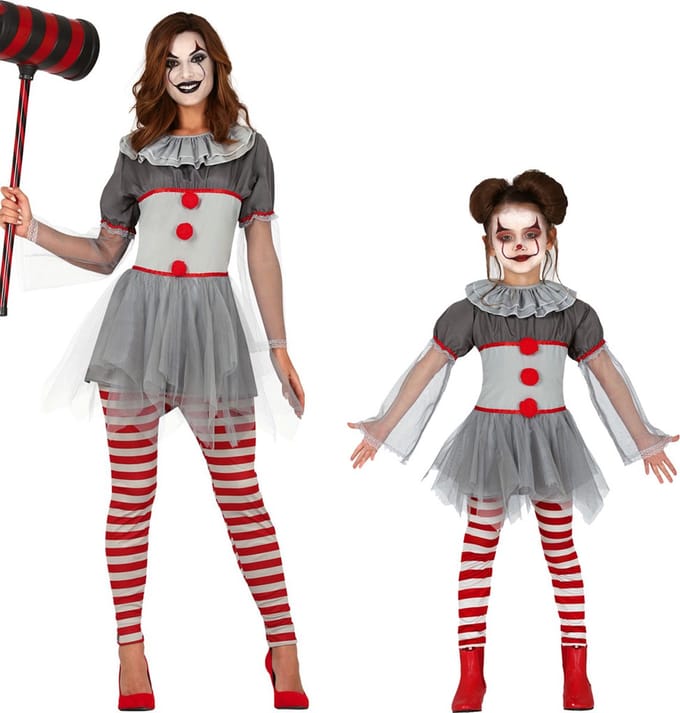 Fiestas Guirca - Bad Clown Girl (10-12 jaar)