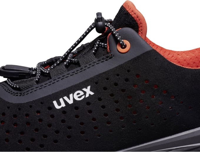 Uvex 1 G2 Halbschoenen S1 68468 Zwart, Rood (68468)