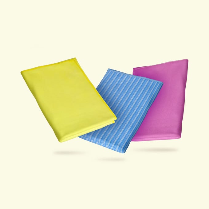 Silva Microvezeldoekjes - Droogdoekjes - Schoonmaakdoekjes - 3 Stuks - 40x40cm