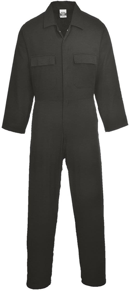 Portwest Euro Work Katoenen Overall S998 - Zwart - S