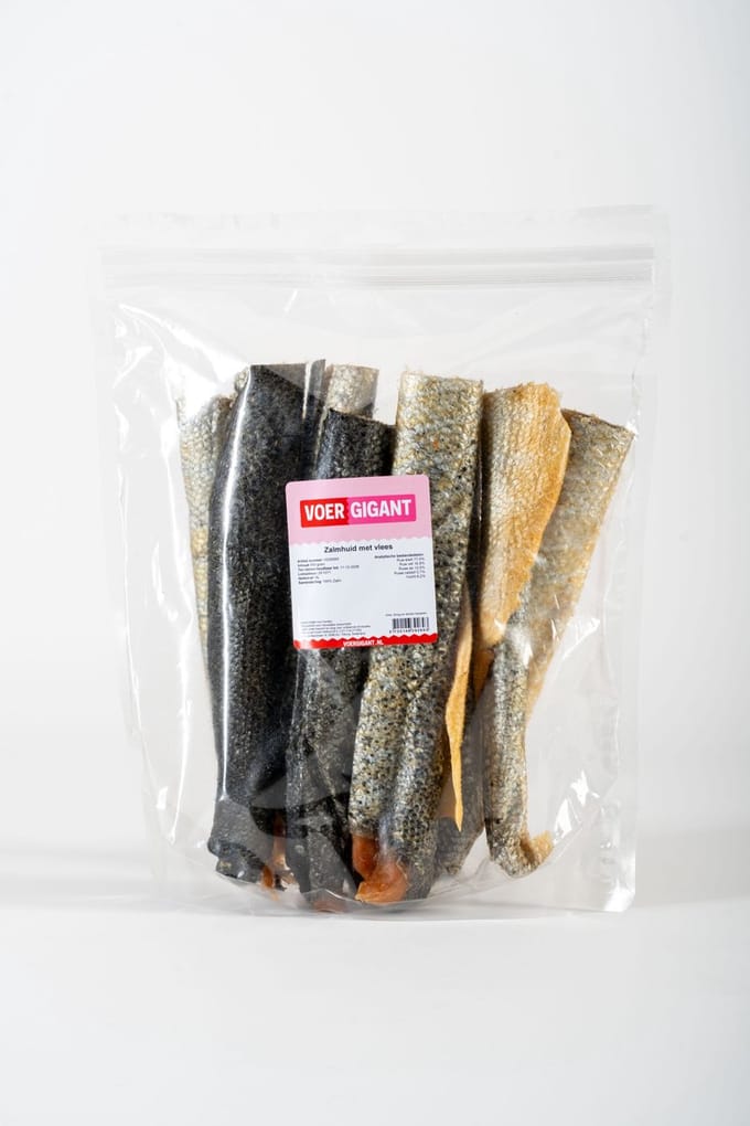 Voergigant - Zalmhuid met Vlees - 500 g