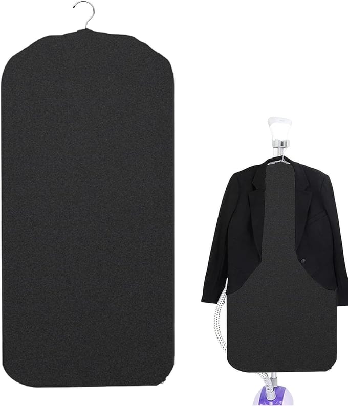 Strijkonderlegger - Stoomkussen - Kleding Stomen - Flexibele Haak - 40 x 45 cm - Grijs