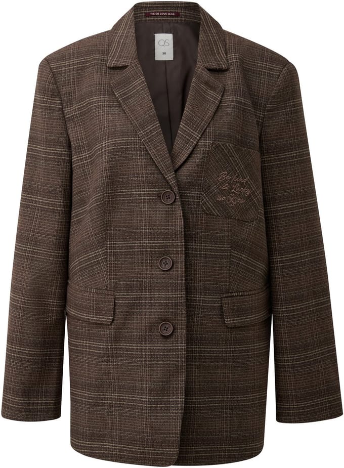 Casual Checkered Blazer Dames QS
