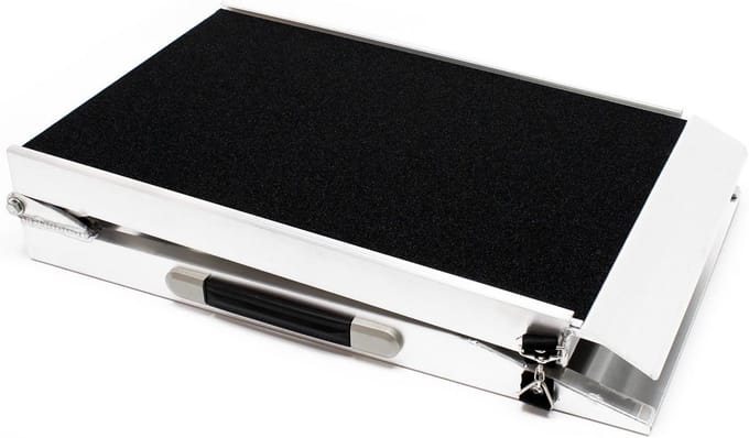Opvouwbare Hondenhelling - Hondenloopplank - Veilig Instappen - Aluminium Constructie - 122 x 38 cm - Zilverkleurig