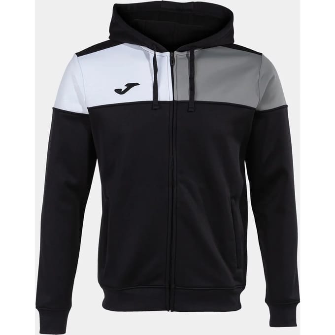 Joma Crew V Sweatshirt Met Rits Zwart 4-5 Years Jongen