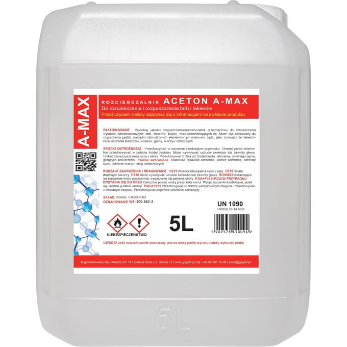 Aceton oplosmiddel remover AMAX 5L