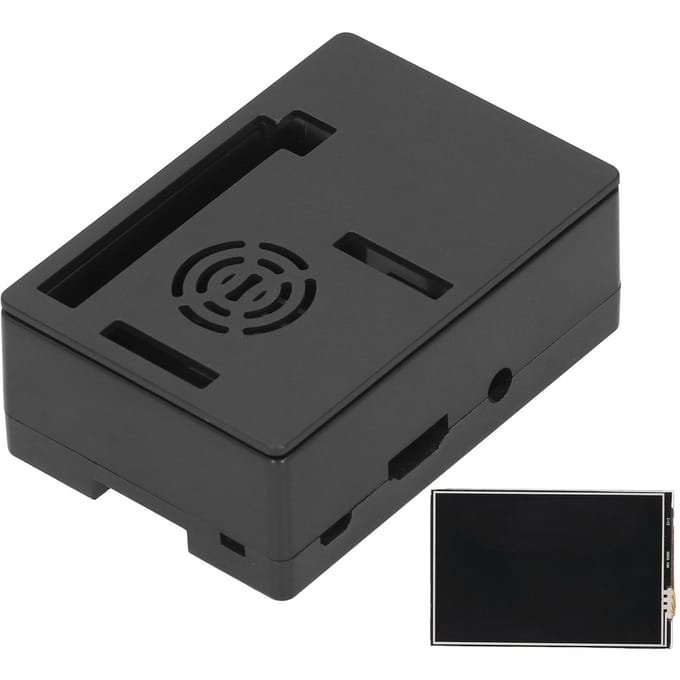 Voor Raspberry Pi Shell LCD-scherm Beschermdoos Elektronisch Component 480 * 320(Zwarte Behuizing 3.5in