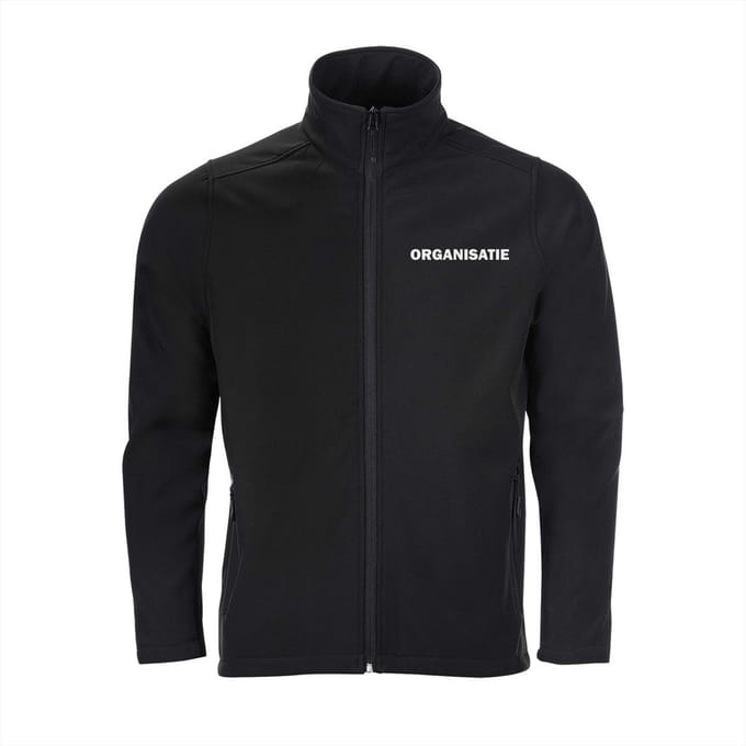 ORGANISATIE Softshell jas - Waterafstotend - 2-laags - Maat S