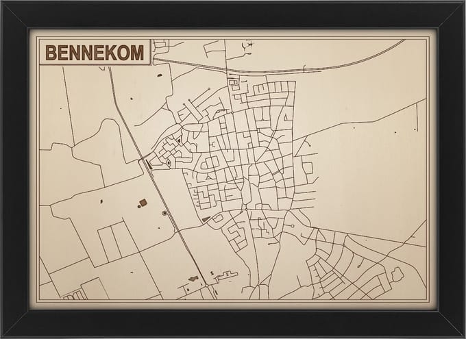 Decoratief Beeld - Houten Van Bennekom - Hout - Bekroned - Bruin - 21 X 30 Cm