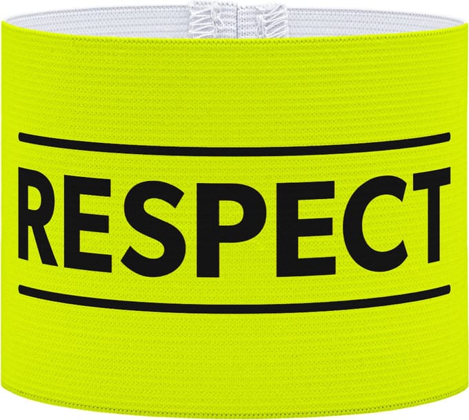 Aanvoerdersband - Respect geel - Junior