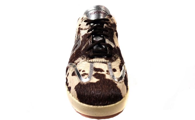 IQONIC sneaker koeienprint Cosmo 1.07 BRUIN/COMBI