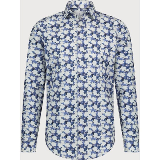 Blue Industry Cotton print overhemd |