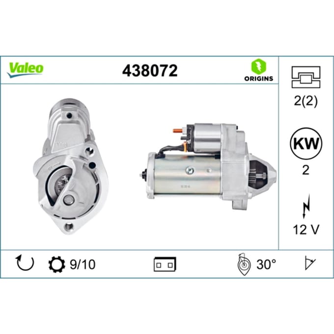 Starter VALEO ORIGINS NEW VALEO 438072