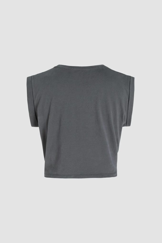 Basis Crew Neck Cropped T-Shirt