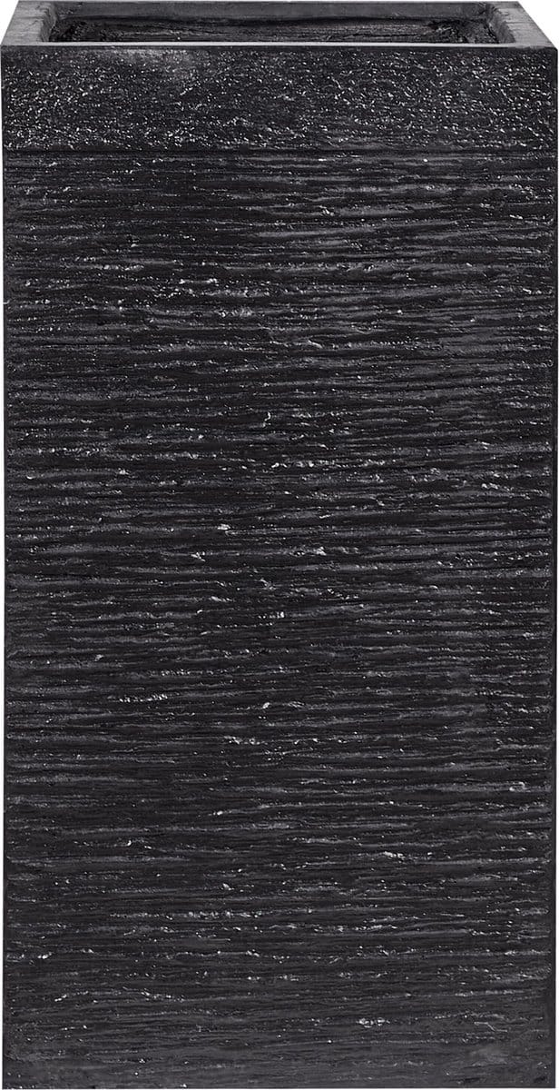 DION - Plantenbak - Zwart - 40 cm - Klei-vezelmengsel