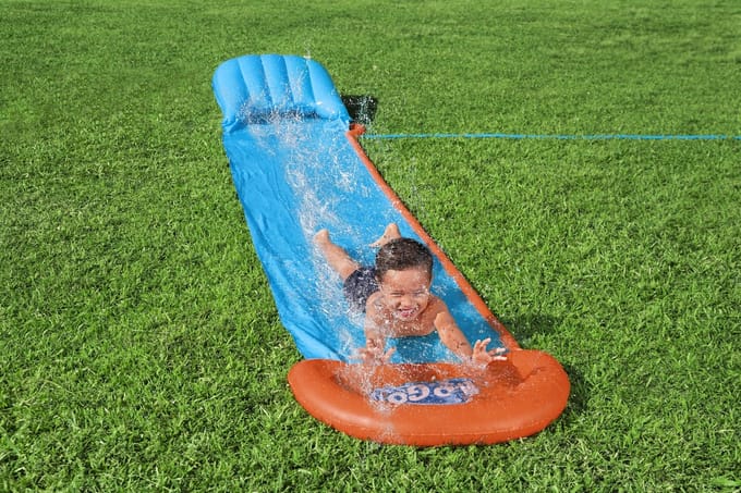 Bestway H2OGO! Tsunami Splash Ramp Enkele Glijbaan - 16 ft, Multikleur