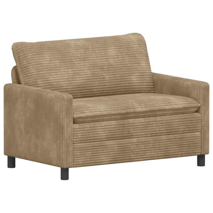 vidaXL - Bank - Taupe - 126 - x - 81 - x - 87,5 - cm - Polyester