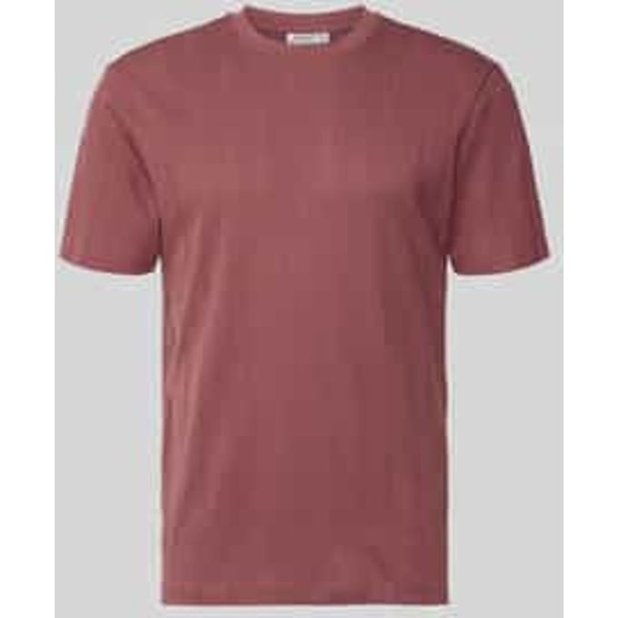 regular fit T-shirt met all-over gaatjesmotief stitching