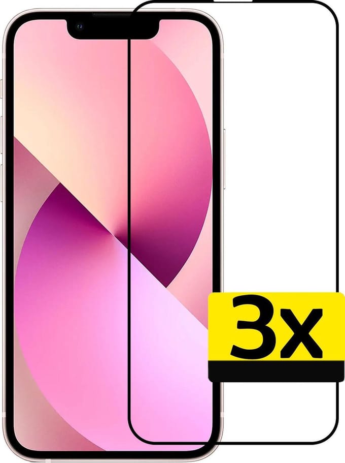 Screenprotector - Geschikt voor Apple iPhone 13 Pro Max - 3 Stuks - Full Cover - Beschermglas - Gehard Glas - Tempered Glass - Screen Protector