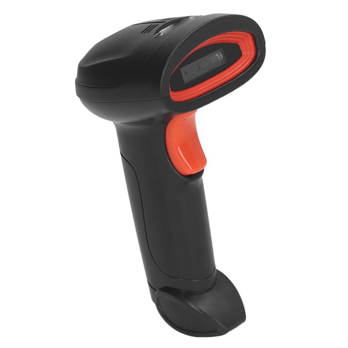 Handheld Barcodescanner Bluetooth 2.4G Draadloze Barcodelezer voor Supermarkt Apotheek black