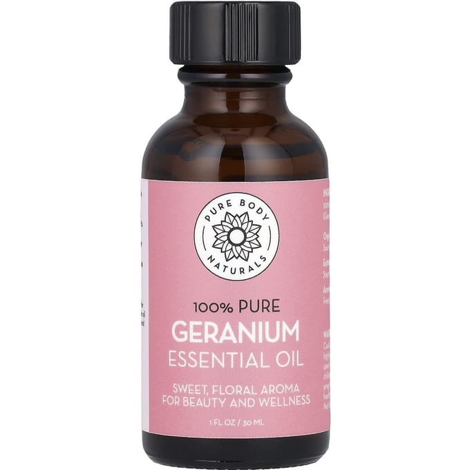 100% Pure Etherische Olie, Geranium, 30 ml (1 fl oz)