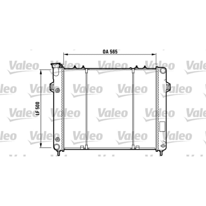 Radiator, motorkoeling VALEO 732782