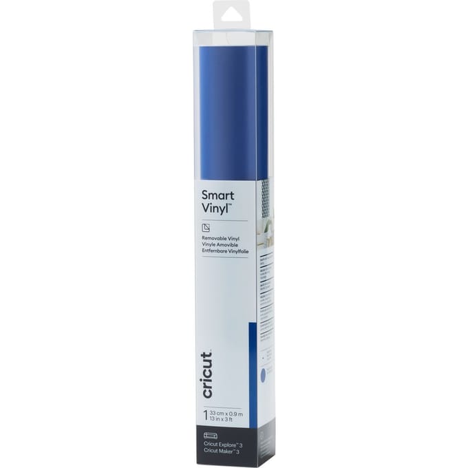 Cricut zelfklevende vinyl folie "Smart Vinyl - Removable", 33 x 90 cm - Blue