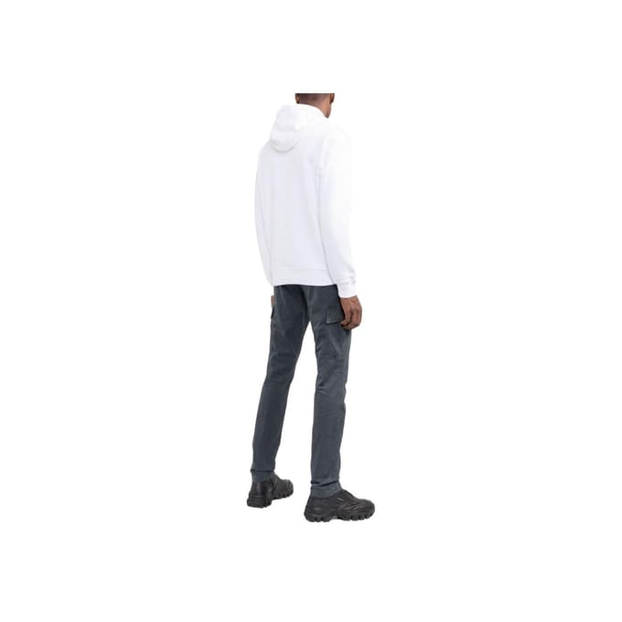 Stone Island FW22 Effen Kleur Applicatie Pullover Sweatshirt Heren sweatshirt Wit 771564120-V0001 L white