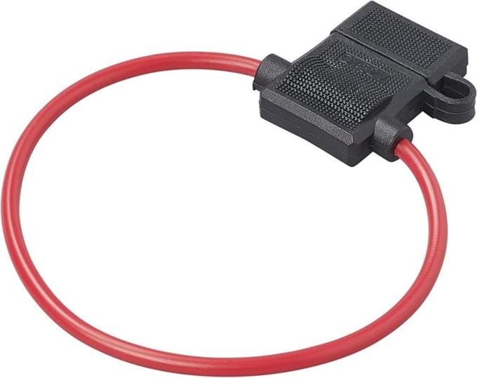 ProPlus Compacte In-line Zekeringhouder 2 mm² – Voor standaard steekzekering – Voor auto en elektrische systemen – Zwart/Rood