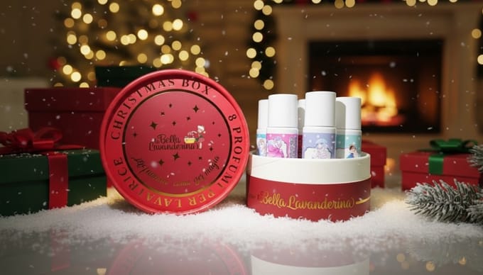 La bella lavanderina - Kerst Box - 8 x 30 ml wasparfum