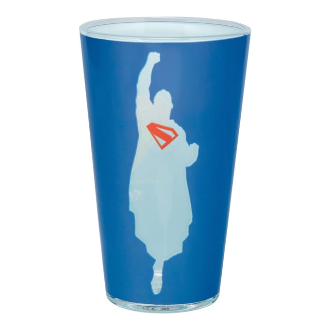 Paladone Products DC Comics Pint Glass Superman Glasses & Coasters