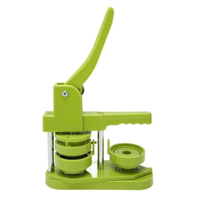 Button Maker Machine 58mm Hoge Sterkte Plastic Licht Eenvoudige Bediening Badge Pons Persmachine met yellow