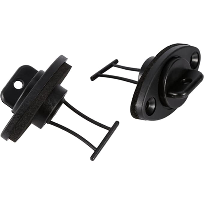Universele Afvoerstop Kit 2 Stoppen Stop met Schroeven voor Kano Boot Bijboot Kajak Boot black