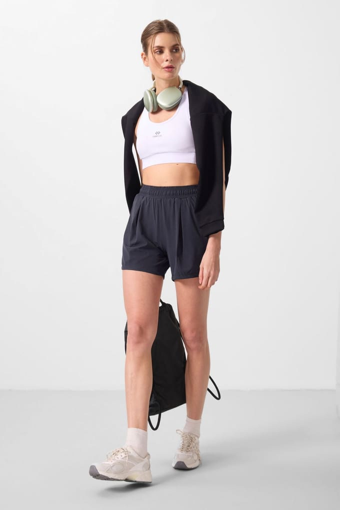 Hoge Taille Brei Shorts