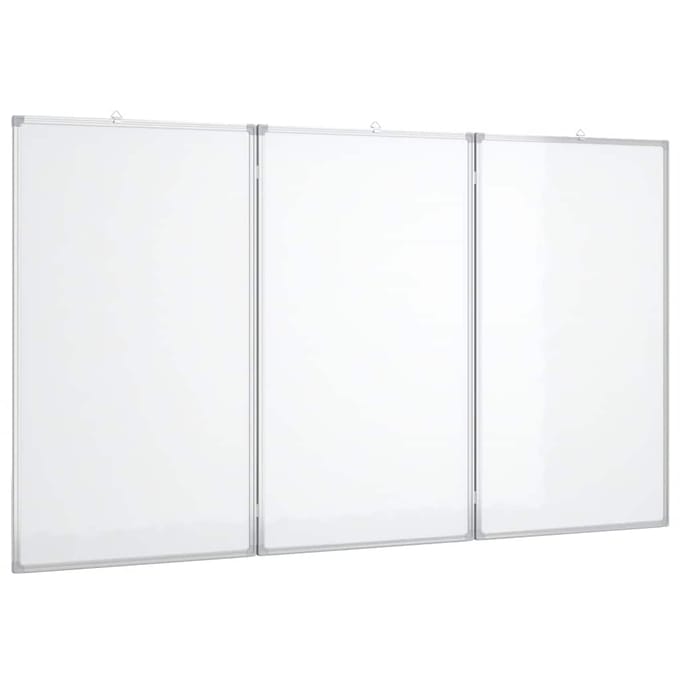 vidaXL - Whiteboard - magnetisch - inklapbaar - 120x100x1,7 - cm - aluminium