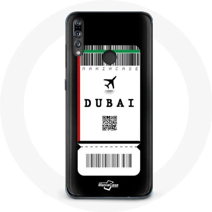Coque - Huawei - P30 Lite - Souple - Noir - Billet d'avion Dubai