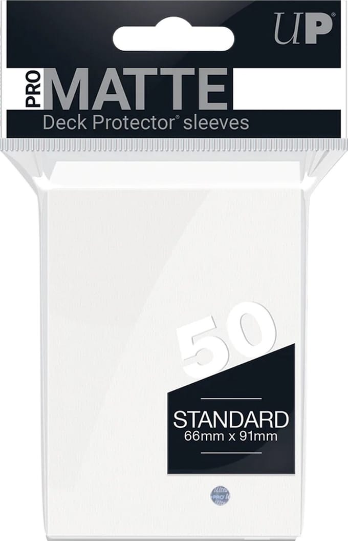 Ultra-Pro Sleeves, Standard Pro-Matte White (50)