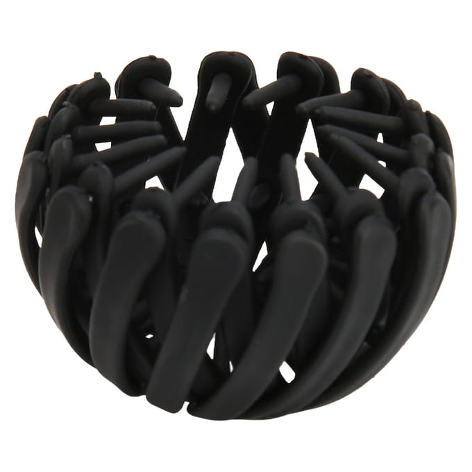 4 stuks Paardenstaart Haarclip Uitrekbaar Elegant Eenvoudig Sterke Grip Plastic Paardenstaart Houder Clip voor black