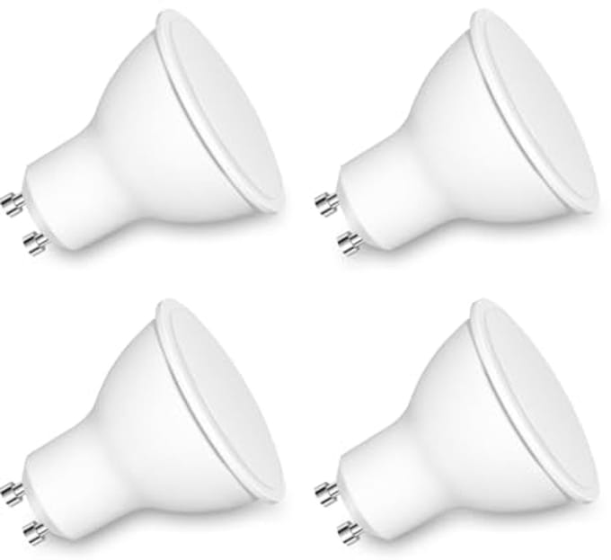 7W GU10 LED Lampen Warm Wit 2700K - 600LM - Energiebesparend - 4 Stuks