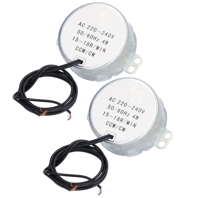 2 Stuks Synchrone Motor Mini 15‑18R MIN CW CCW Rotatie Accessoireset 4W AC220‑240V 50TYC