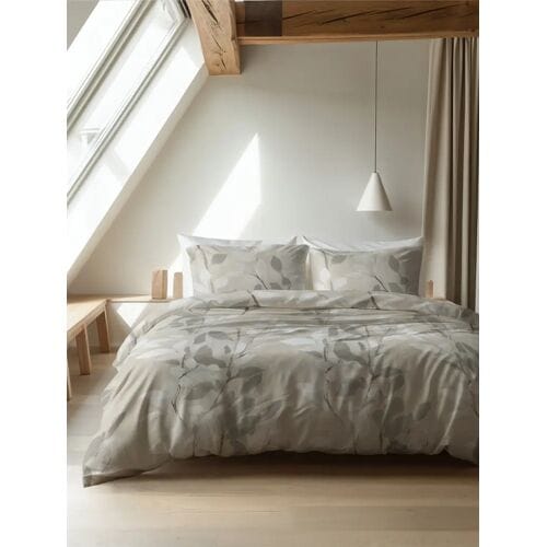 Sleeptime Dekbedovertrek Essence Zand - Eenpersoons 140 x 200/220 cm + 1 kussensloop