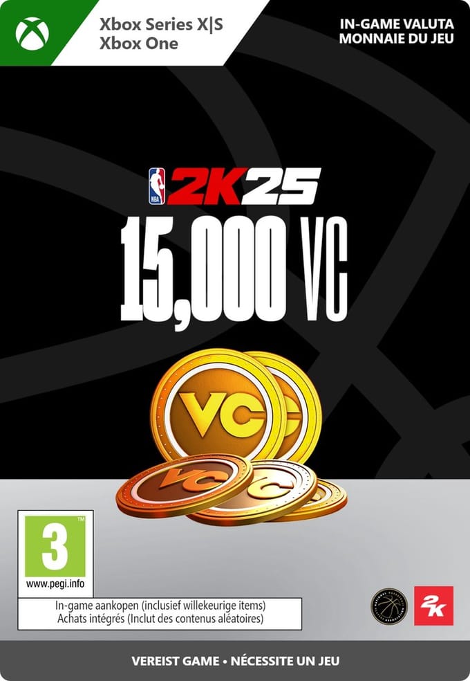 NBA 2K25: 15,000 Virtual Currency Pack - Xbox Series X|S/Xbox One - In-game Tegoed